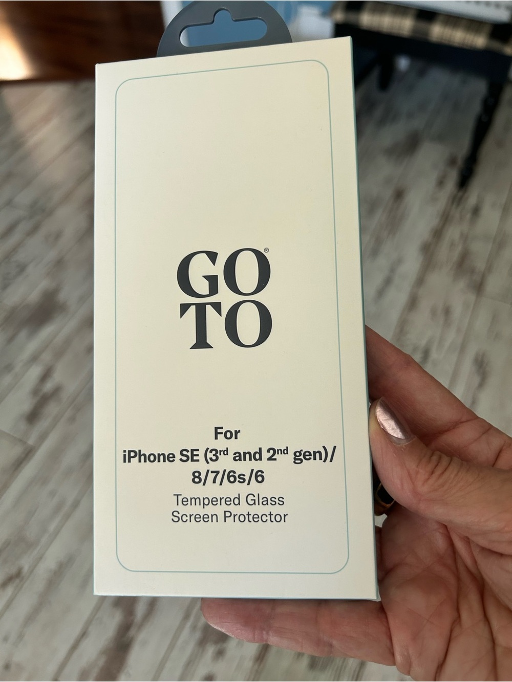Go-To Tempered Glass Screen Protector - Cream Packaging